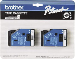 Brother - 3/8" Wide x 300" Long, Black Tape Cassette - For Label Maker - Top Tool & Supply