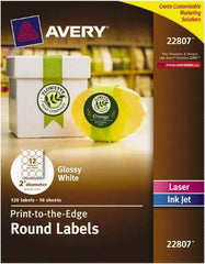 AVERY - 2" Wide x 2" Long, White Paper Multi-Purpose Label - For Laser/Inkjet Printers - Top Tool & Supply