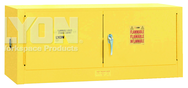 Piggyback Storage Cabinet - #5471 - 43 x 18 x 18" - 12 Gallon - w/2 door manual close - Yellow Only - Top Tool & Supply