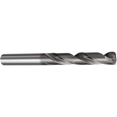 Screw Machine Length Drill Bit: 0.125″ Dia, 140 °, Solid Carbide TiAlN Finish, Right Hand Cut, Spiral Flute, Straight-Cylindrical Shank, Series CoroDrill 460