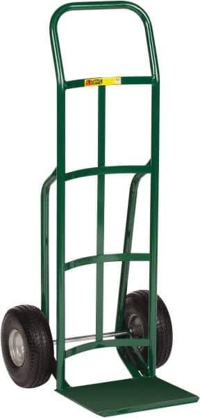 Little Giant - 600 Lb Capacity 47" OAH Hand Truck - Continuous Handle, Steel, Flat-Free Microcellular Foam Wheels - Top Tool & Supply