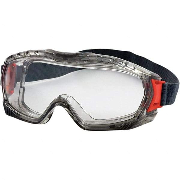 PIP - Size Universal, Clear Polycarbonate Anti-Fog & Scratch Resistant Lens, Safety Goggles - Indirect Vent, Gray PVC Frame, Over the Glass Style - Top Tool & Supply