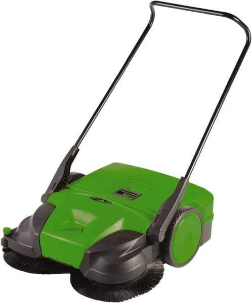 Bissell - 38" Sweeping Width, Triple Brush Sweeper - Self Propelled, Plastic Wheels, Nylon Bristles, 13 Gal Capacity - Top Tool & Supply