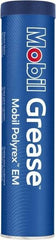 Mobil - 13.7 oz Cartridge Polyurea High Temperature Grease - Blue, High Temperature, 350°F Max Temp, NLGIG 2, - Top Tool & Supply