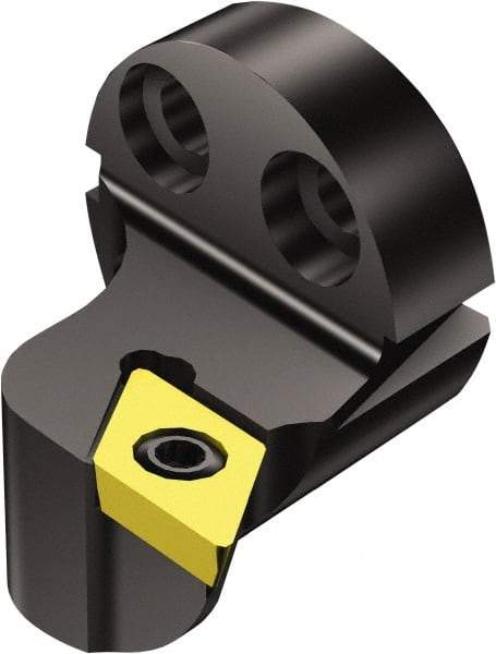 Sandvik Coromant - Left Hand Cut, Size 16, DPMT 2(1.5)1 Insert Compatiblity, Modular Turning & Profiling Cutting Unit Head - 11mm Ctr to Cutting Edge, 20mm Head Length, Through Coolant, Series CoroTurn 111 - Top Tool & Supply