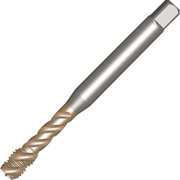 Sandvik Coromant - M6x1 M 3 Flute 6H Spiral Flute Tap - High Speed Steel, AlCrN Finish, 80mm OAL, Right Hand Thread, Series CoroTap 300 - Top Tool & Supply