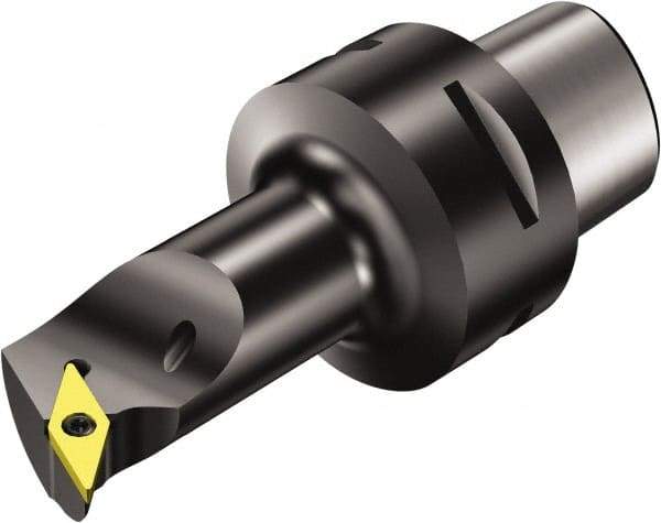 Sandvik Coromant - Right Hand Cut, Size C4, VBMT 11 02 04 & VBMT 2(1.5)1 Insert Compatiblity, Internal Modular Turning & Profiling Cutting Unit Head - 13mm Ctr to Cutting Edge, 70mm Head Length, Through Coolant, Series CoroTurn 107 - Top Tool & Supply