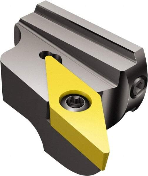 Sandvik Coromant - Right Hand Cut, Size 32, VBMT 332 Insert Compatiblity, Modular Turning & Profiling Cutting Unit Head - 24mm Ctr to Cutting Edge, 22mm Head Length, Series CoroTurn 107 - Top Tool & Supply