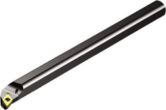 Sandvik Coromant - 13mm Min Bore Diam, 125mm OAL, 10mm Shank Diam, A..SDQCR/L Indexable Boring Bar - DCMT 2(1.5)1, DCMT 07 02 04 Insert, Screw or Clamp Holding Method - Top Tool & Supply