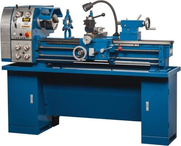 Enco - 12" Swing, 36" Between Centers, 110/220 Volt, Single Phase Bench Lathe - 5MT Taper, 1-1/2 hp, 65 to 1,810 RPM, 1-1/2" Bore Diam, 750mm Deep x 580mm High x 1,676mm Long - Top Tool & Supply