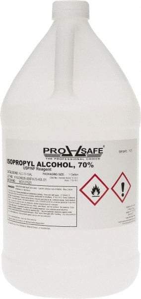 PRO-SAFE - 1 Gallon Isopropyl Alcohol Liquid - Comes in Bottle, 70% Isopropyl Alcohol - Top Tool & Supply