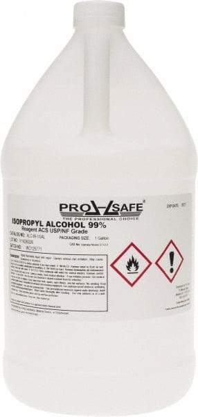 PRO-SAFE - 1 Gallon Isopropyl Alcohol Liquid - Comes in Bottle, 99% Isopropyl Alcohol - Top Tool & Supply