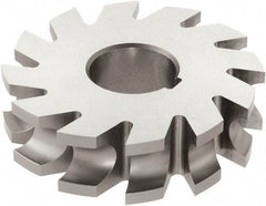 Keo - 1/16" Radius, 1/8" Circle Diam, 2-1/4" Cutter Diam, 1/4" Cutting Width, Arbor Connection, Concave Radius Cutter - High Speed Steel, TiN Finish, Form Relieved, 16 Teeth - Top Tool & Supply