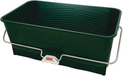 Wooster Brush - 5 Gal, 10" High, Polypropylene Rectangular Green Single Pail - Handle Included, 14" Top Length x 24" Top Width - Top Tool & Supply