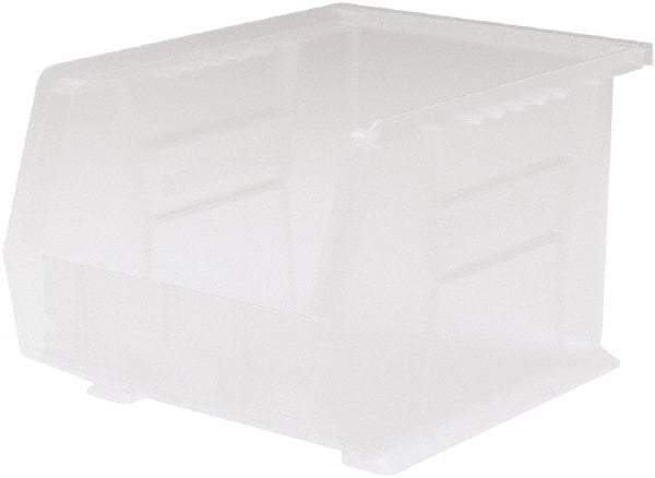 Akro-Mils - 50 Lb. Load Capacity, 10-3/4" Deep, Clear Polymer Hopper Stacking Bin - 7" High x 8-1/4" Wide x 10-3/4" Long - Top Tool & Supply