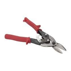 Paramount - 1-1/4" Length of Cut, Left Pattern Aviation Snip - 9-3/4" OAL, Steel Handle, 4047 Molybenum Alloy Steel Blade, 18 AWG Steel Capacity - Top Tool & Supply