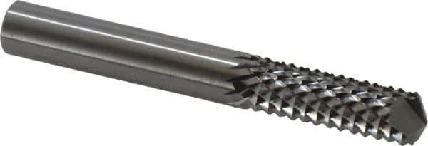 OSG - 5/16" Diam, 1" LOC, Drill Point End, Solid Carbide Diamond Pattern Router Bit - Right Hand Cut, 2-1/2" OAL, 5/16" Shank Diam, Use on Fiberglass - Top Tool & Supply