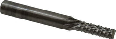 OSG - 3/16" Diam, 5/8" LOC, End Mill End, Solid Carbide Diamond Pattern Router Bit - Right Hand Cut, 2" OAL, 1/4" Shank Diam, Use on Fiberglass - Top Tool & Supply