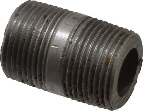 Value Collection - Schedule 160, 3/4" Diam x 1-1/2" Long Black Pipe Nipple - Threaded - Top Tool & Supply