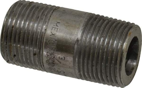 Value Collection - Schedule 160, 3/4" Diam x 2" Long Black Pipe Nipple - Threaded - Top Tool & Supply