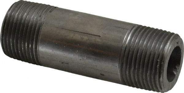 Value Collection - Schedule 160, 3/4" Diam x 3" Long Black Pipe Nipple - Threaded - Top Tool & Supply