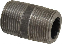 Value Collection - Schedule 160, 1" Diam x 2" Long Black Pipe Nipple - Threaded - Top Tool & Supply