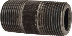 Value Collection - Schedule 160, 1" Diam x 2-1/2" Long Black Pipe Nipple - Threaded - Top Tool & Supply