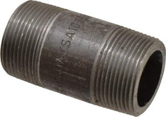 Value Collection - Schedule 160, 1-1/4" Diam x 3" Long Black Pipe Nipple - Threaded - Top Tool & Supply