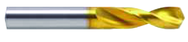 14mm Dia x 107mm OAL - Powdered Metal-130° Point-Parabolic Screw Machine Drill-TiN - Top Tool & Supply