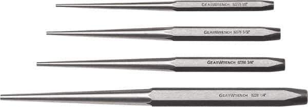 GearWrench - 4 Piece, 1/8 to 1/4", Drift Punch Set - Top Tool & Supply