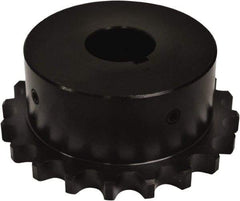 U.S. Tsubaki - 2-7/16" Bore Diam Finished Bore Roller Chain Coupling - 5.04" Coupling OD - Top Tool & Supply