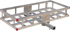 Erickson Manufacturing - Aluminum Cargo Carrier - 22-1/2" Wide x 49" Long, Silver, For Use with 2" Receivers - Top Tool & Supply