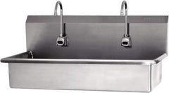 SANI-LAV - 57" Long x 16-1/2" Wide Inside, 1 Compartment, Grade 304 Stainless Steel Hands Free Hand Sink - 16 Gauge, 40" Long x 20" Wide x 18" High Outside, 8" Deep - Top Tool & Supply