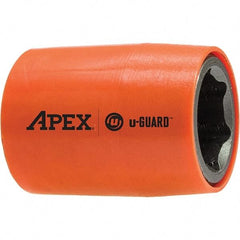 Apex - 1/2" Drive, 17mm Socket, Standard Power Socket - 6 Points, 1.53" OAL - Top Tool & Supply