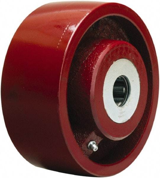 Hamilton - 7 Inch Diameter x 2-1/2 Inch Wide, Cast Iron Caster Wheel - 1,500 Lb. Capacity, 3-1/4 Inch Hub Length, 1 Inch Axle Diameter, Straight Roller Bearing - Top Tool & Supply