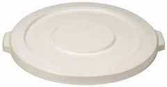 PRO-SOURCE - Round Lid for Use with 20 Gal Round Trash Cans - White, Polyethylene, For Brute Trash Cans - Top Tool & Supply