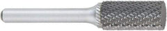 OSG - 3/8" Cut Diam, 1/4" Shank Diam, Cylinder Head Burr - Carbide, Flat End, 3/4" LOC, 6" OAL - Top Tool & Supply