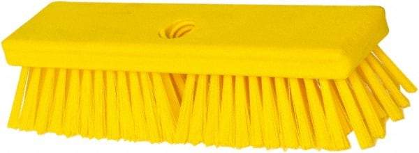 PRO-SOURCE - 1-3/4" Bristle Length, Polypropylene Food Service Brush - 10" Long x 2-1/2" Wide Head, Yellow, Foam Block - Top Tool & Supply