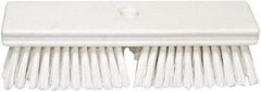 PRO-SOURCE - 1-3/4" Bristle Length, Polypropylene Food Service Brush - 10" Long x 2-1/2" Wide Head, White, Foam Block - Top Tool & Supply