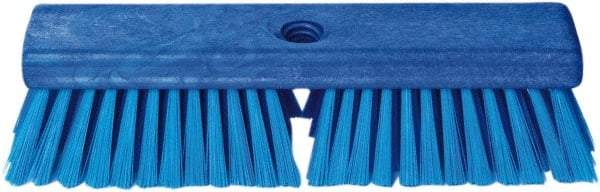 PRO-SOURCE - 1-3/4" Bristle Length, Polypropylene Food Service Brush - 10" Long x 2-1/2" Wide Head, Blue, Foam Block - Top Tool & Supply