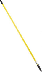 PRO-SOURCE - 60 x 1-1/4" Fiberglass Handle for Floor Squeegees & Push Brooms - Threaded Connection, Yellow - Top Tool & Supply