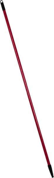 PRO-SOURCE - 60 x 1-1/4" Fiberglass Handle for Floor Squeegees & Push Brooms - Threaded Connection, Red - Top Tool & Supply