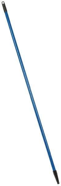 PRO-SOURCE - 60 x 1-1/4" Fiberglass Handle for Floor Squeegees & Push Brooms - Threaded Connection, Blue - Top Tool & Supply