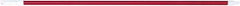 PRO-SOURCE - 54 x 1-1/4" Fiberglass Handle for Floor Squeegees & Push Brooms - Threaded Connection, Red - Top Tool & Supply