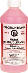 Precision Brand - 1 Pint Bottle Metal Polish and Cleanser - 1 Pint Metal Polish and Cleanser - Top Tool & Supply