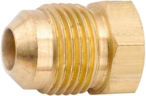 ANDERSON METALS - 1/2" Tube OD, 45° Lead Free Brass Flared Tube Plug - Flare Ends - Top Tool & Supply