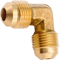 ANDERSON METALS - 5/8" Tube OD, 45° Lead Free Brass Flared Tube Union Elbow - Flare x Flare Ends - Top Tool & Supply