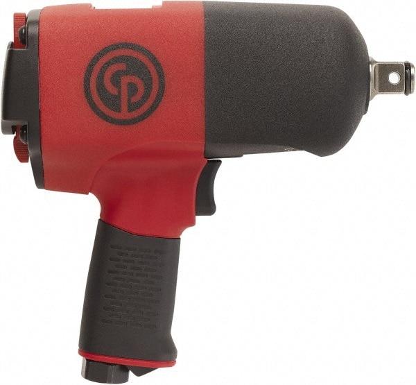 Chicago Pneumatic - 3/4" Drive, 6,500 RPM, 1,217 Ft/Lb Torque Impact Wrench - Pistol Grip Handle, 12 CFM, 90 psi, 3/8" NPT Inlet - Top Tool & Supply