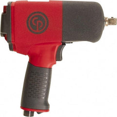 Chicago Pneumatic - 1/2" Drive, 9,000 RPM, 701 Ft/Lb Torque Impact Wrench - Pistol Grip Handle, 25.4 CFM, 90 psi, 1/4" NPT Inlet - Top Tool & Supply