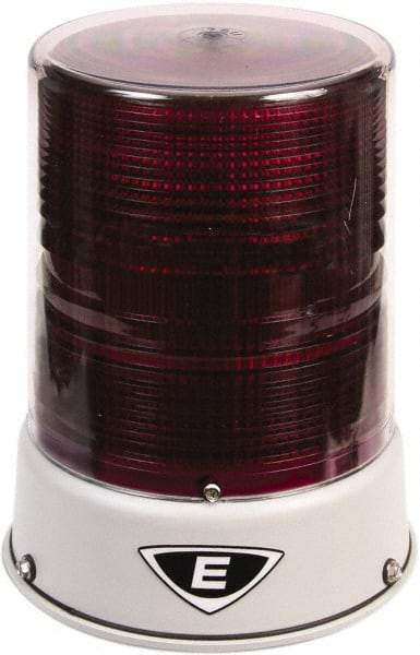 Edwards Signaling - 120 VAC, 4X NEMA Rated, LED, Magenta, Flashing, Steady Light - 65 Flashes per min, 3/4 Inch Pipe, 8-1/4 Inch Diameter, 7-3/4 Inch High, IP66 Ingress Rating, Pipe Mount - Top Tool & Supply